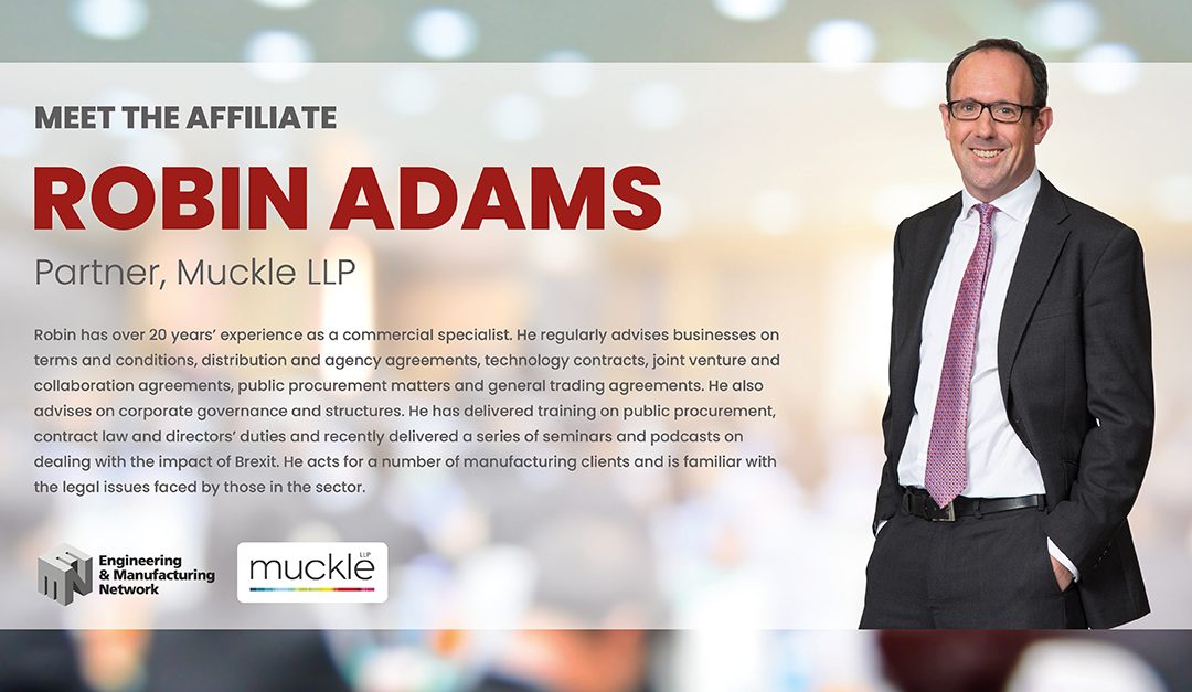 AFFILIATE NEWS: Meet Robin Adams, Partner at Muckle LLP.