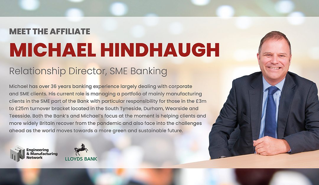 AFFILIATE NEWS: Meet Michael Hindhaugh Lloyds affiliate member.