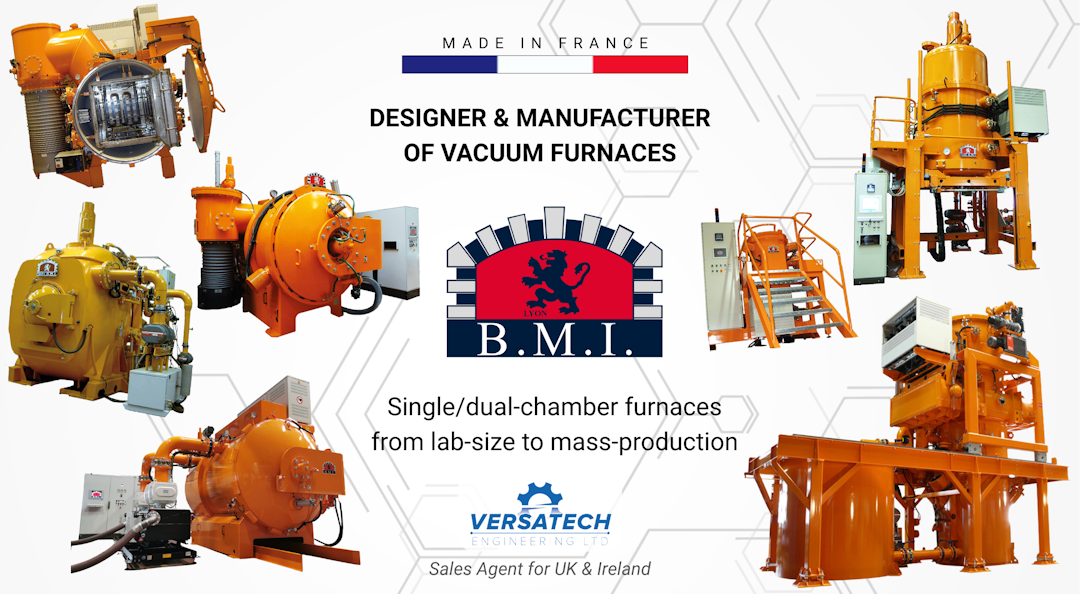 Versatech Engineering Partners with BMI for Vacuum Furnaces in UK & Ireland