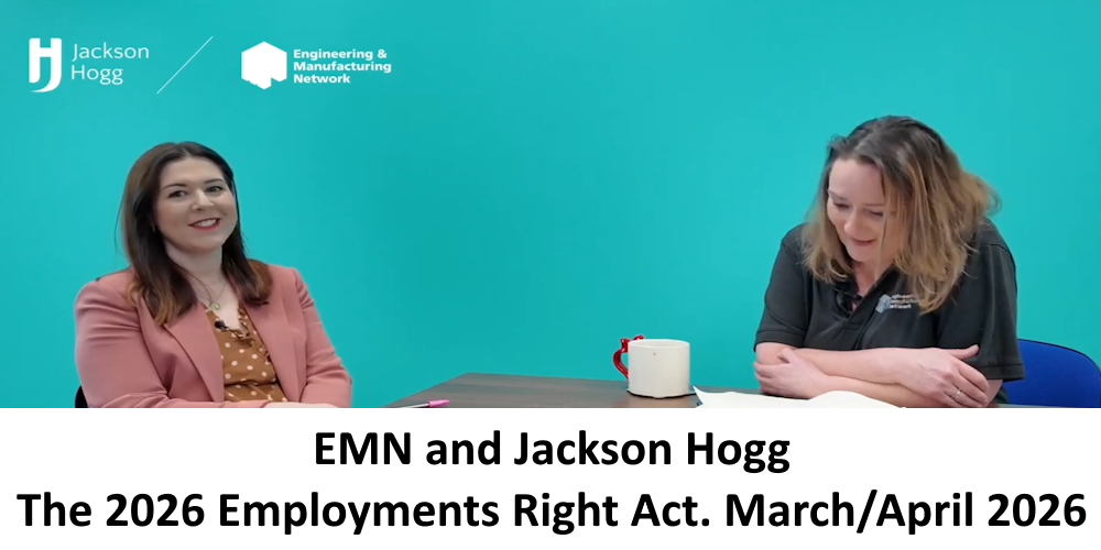 Lauren Bathan at Jackson Hogg discussing Employment Rights Act 2025 updates including dismissal guidelines, parental leave, sick pay absence and redundancy protections with EMN