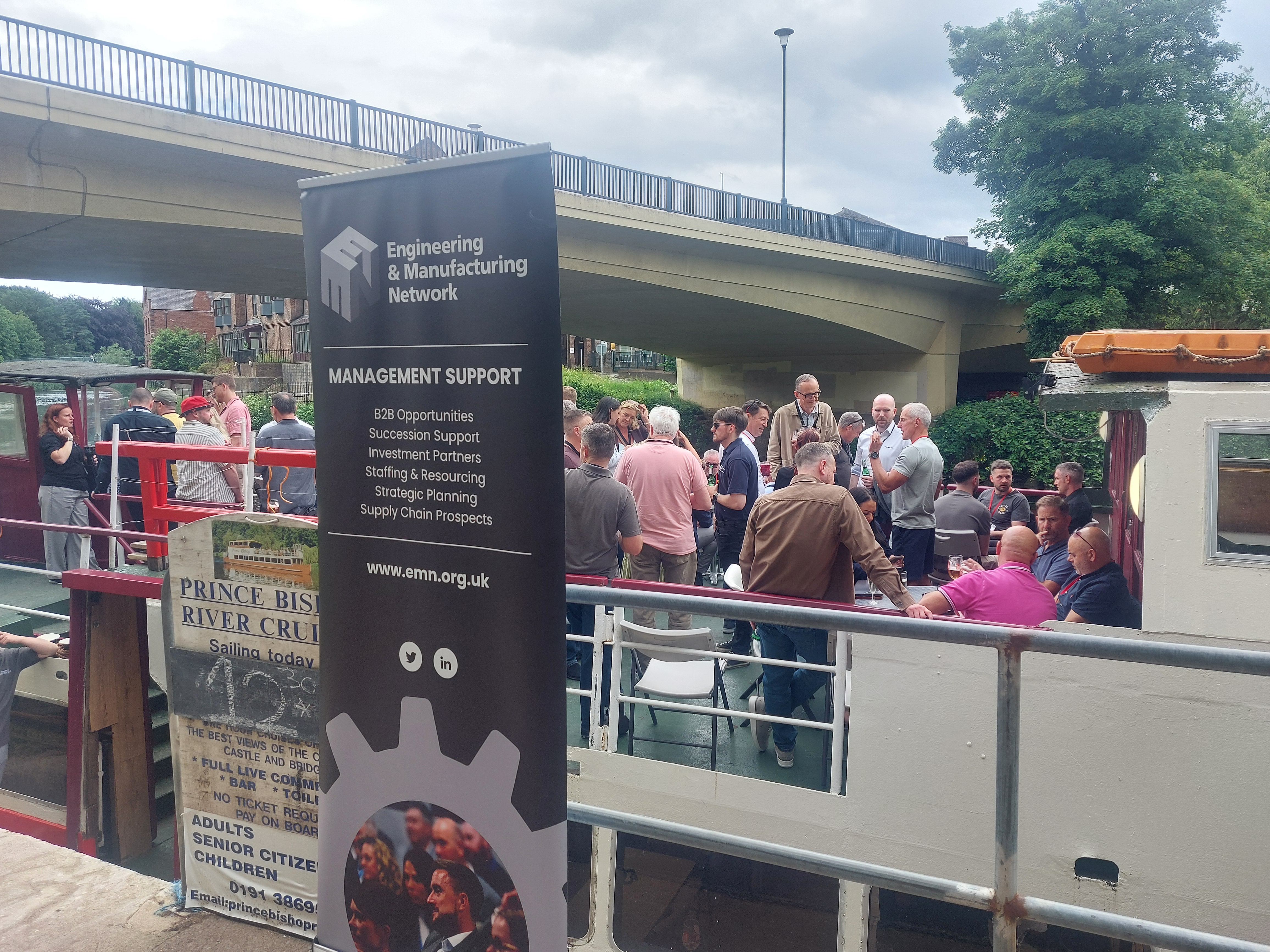 Rain Won’t Stop Play! – EMN Summer Social Raises Funds and Connections on the River Wear